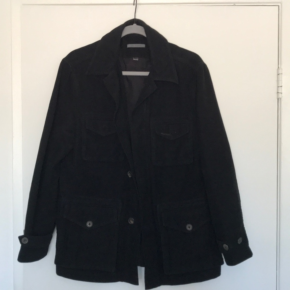 John Varvatos Cashmere Jacket size 48 black